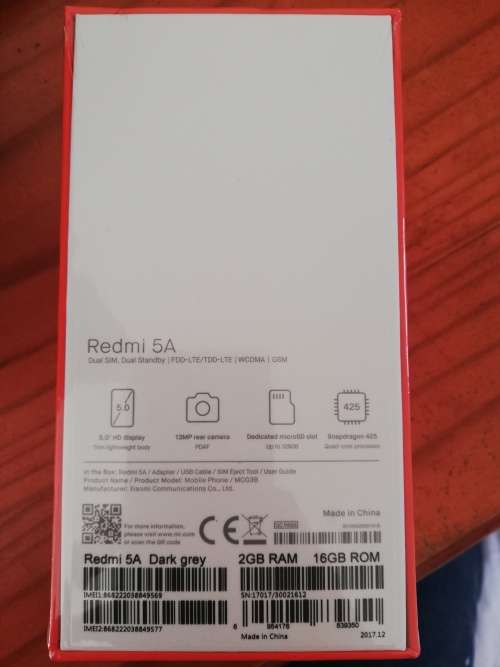 Xiaomi Redmi 5A 4G - Global Version - Gray