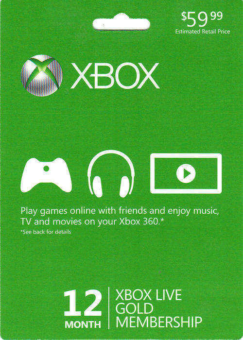 Xbox Live Gold 12 Month Membership (E-Mail Delivery)