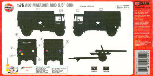 [PM:AF:A]-AirFix - AEC Matador and 5.5" Gun - 1:76