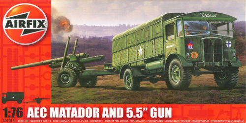 [PM:AF:A]-AirFix - AEC Matador and 5.5" Gun - 1:76
