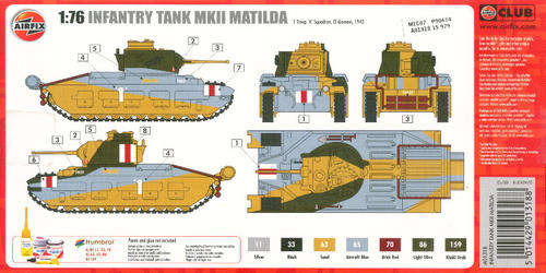 [PM:AF:A]-AirFix - Infantry Tank MKII Matilda - 1:76