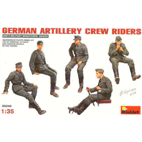 [PM:MA:F]-Miniart - German Artillery Crew Riders - 1:35
