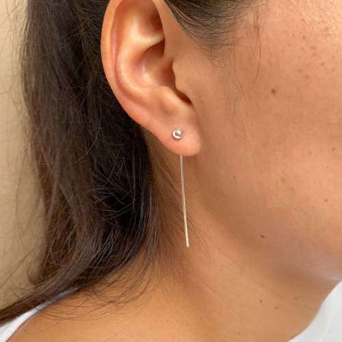 Silver Earrings, Pin, Sterling Silver Jewelry, Birthday Gift