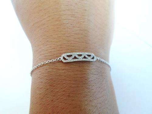 SPECTACULAR!! 14ct WHITE GOLD and DIAMOND BRACELET