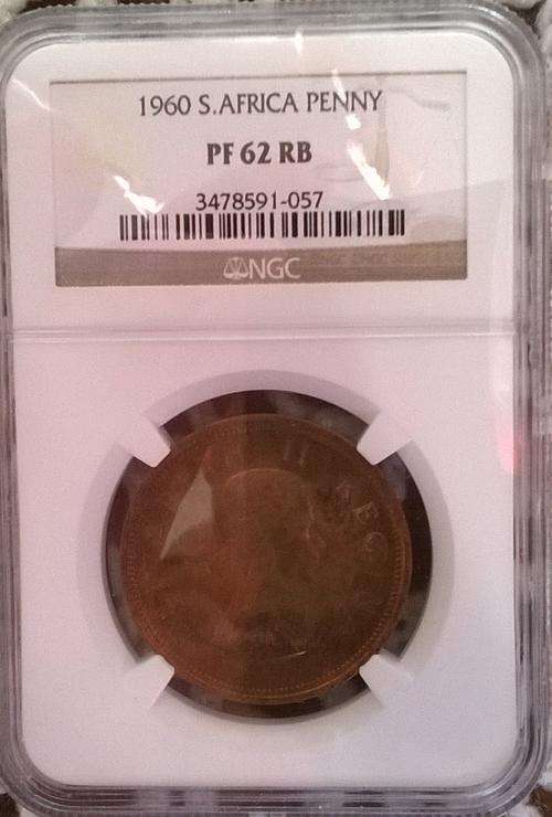 NGC 1960 Penny  PF62RB (NGC Only has 32 proof coins and ONLY 2 IN THIS GRADE) Low Mintage= 3360