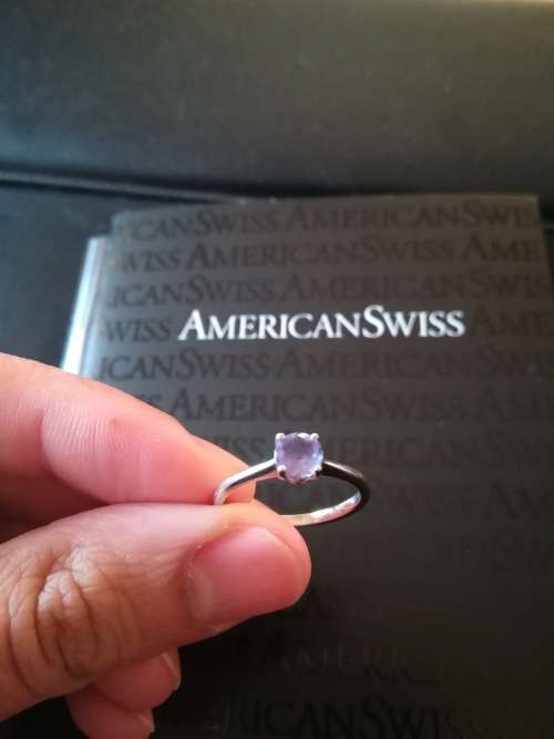 BARGAIN!!! American Swiss Tanzanite Pave Ring