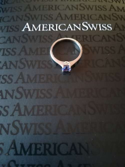 BARGAIN!!! American Swiss Tanzanite Pave Ring