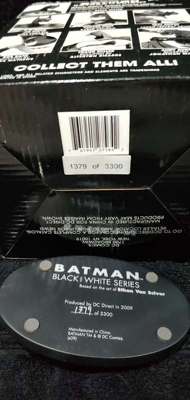 Batman Black And White Statue