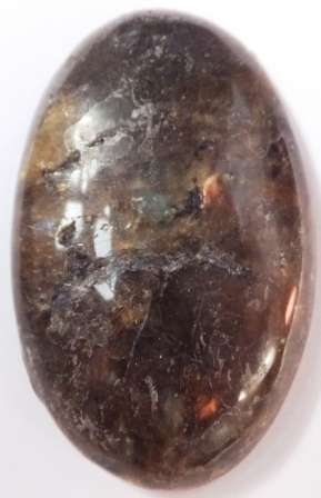 LARGE LABRADORITE CABOCHON - 45 X 30 mm