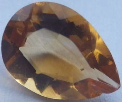 1.6CT NATURAL UNHEATED CITRINE FROM BRAZIL - PEAR SHAPE