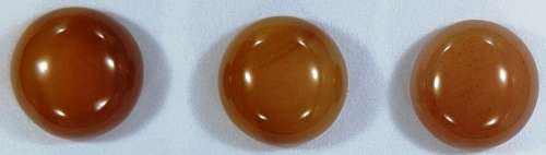 LOT OF 3 STONES - NATURAL SARDONYX ROUND CABOCHON - 8mm