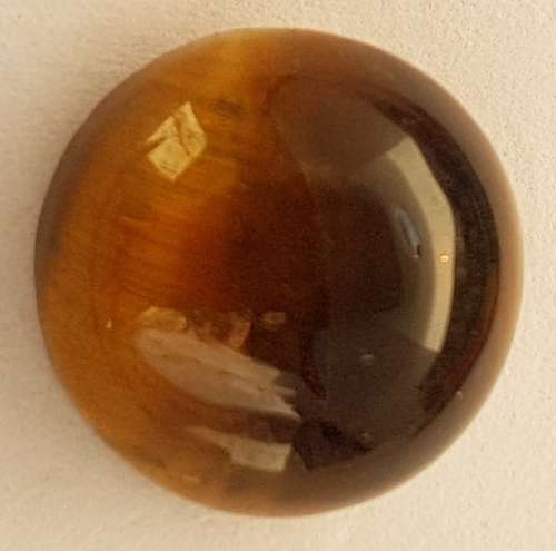 NATURAL GOLD TIGERS EYE ROUND CABOCHON - 10 mm