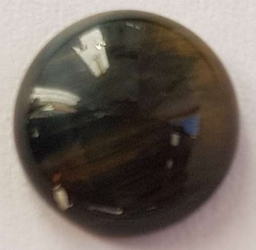 NATURAL GOLD TIGERS` EYE ROUND CABOCHON - 8 mm