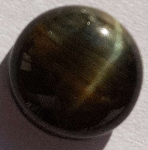 NATURAL GOLD TIGERS` EYE ROUND CABOCHON - 8 mm