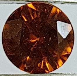 NATURAL RICH GOLD BRILLIANT ZIRCON (CAMBODIA) ROUND CUT - 5mm - 0.6 ct