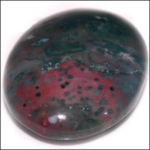 NATURAL BLOODSTONE OVAL CABOCHON - 38.22ct