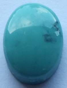 NATURAL TURQUOISE OVAL CABOCHON - 1.35 ct - 8 x 6mm