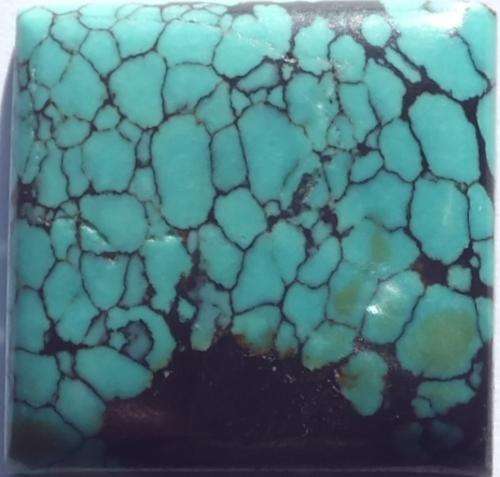 NATURAL TURQUOISE SQUARE CABOCHON - 22ct
