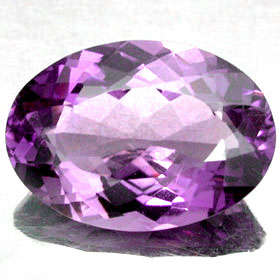 NATURAL AMETHYST OVAL - 14 x 10 mm oval - 4.85ct