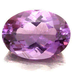 NATURAL AMETHYST OVAL - 12 x 9 mm oval - 3.78ct