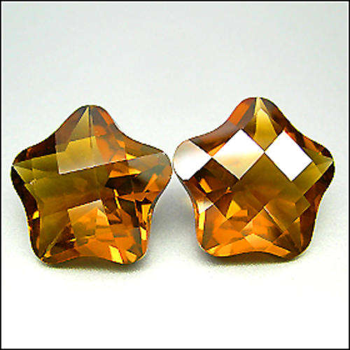 NATURAL GOLDEN YELLOW CITRINE FROM BRAZIL - UNUSUAL PAIR!