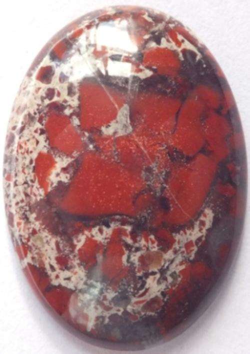 SEA SEDIMENT JASPER OVAL CABOCHON  - 30 x 22 mm