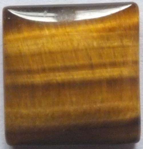GOLD TIGERS EYE SQUARE CABOCHON - 12mm