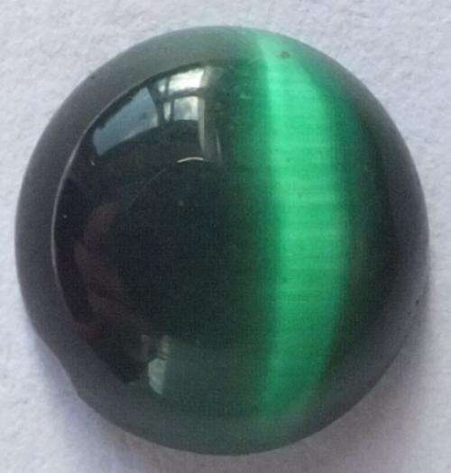 GREEN CAT'S EYE - 10mm round