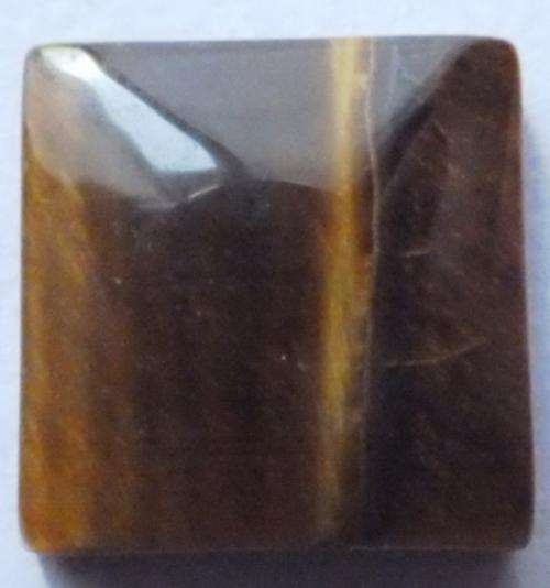 GOLD TIGERS EYE SQUARE CABOCHON - 12mm