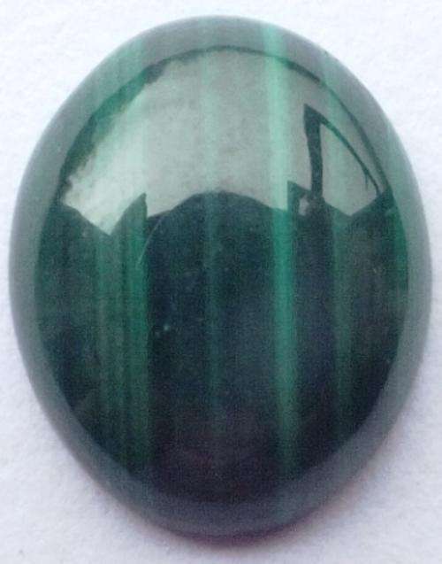 NATURAL MALACHITE CABOCHON - 12 x 10 mm