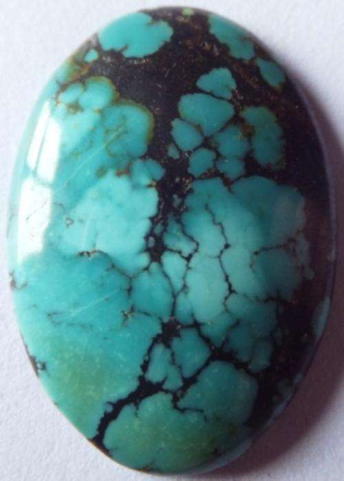 NATURAL TURQUOISE OVAL CABOCHON - 25 x 18mm