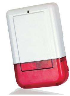 Outdoor Siren with Red Strobe Light