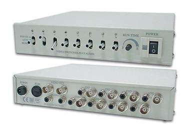 Video Switcher Plus Audio - 8 inputs 1 out