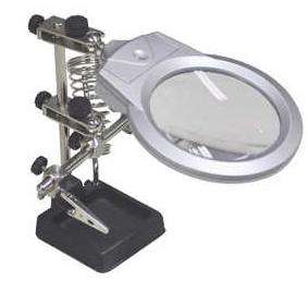 Illuminated Helping Hands with 90mm Magnifier