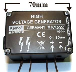 Mini high voltage electric fence generator
