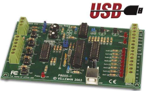 USB Experiment Interface Board
