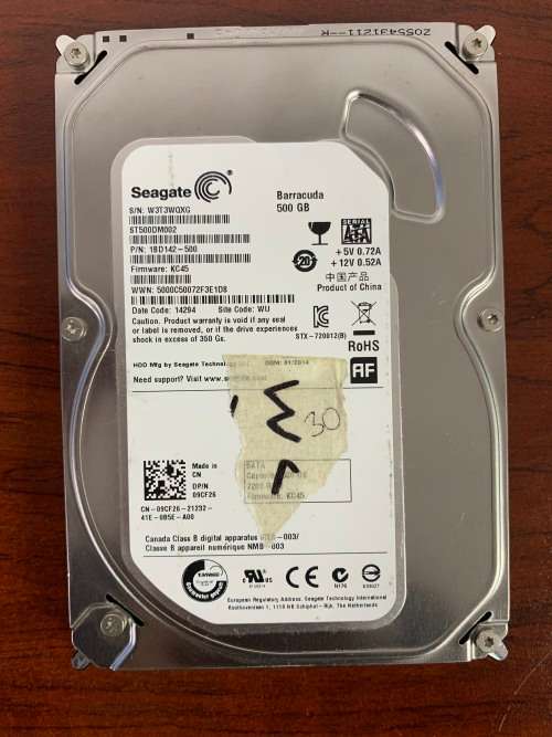 Seagate Barracuda 3.5` HDD 500GB