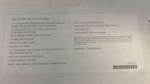 21.5-inch iMac with Retina 4K display