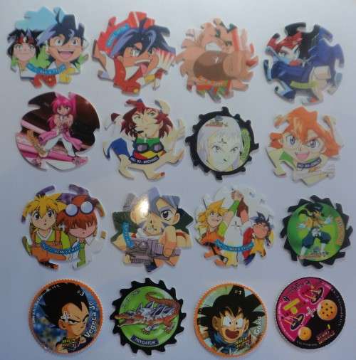 Sixteen Different Tazos (Collection 9 of 10 collections currently on auction)
