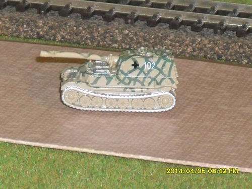 N Scale Model Army Tank "102"