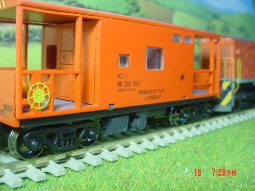 SAR HO: Model of VLJ-13: Shunter's Wagon in Spoornet Orange Livery