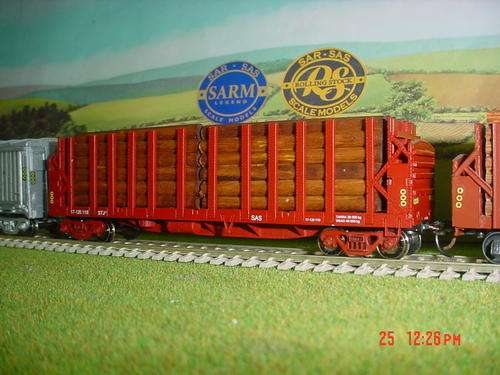 SAR HO: Model of STJ Series Timber Load Wagon in SAR Goods Livery