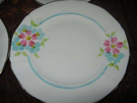 BEAUTIFUL SIDE  PLATE WITH FLORAL DESIGN 4 AVAILABLE ~ NO CHIPS OR CRACKS~HAVE A LOOK!!!!!!!!