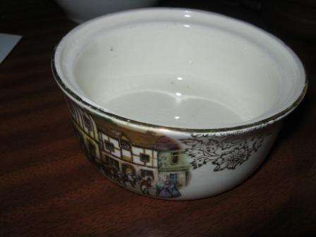 VINTAGE SUGAR DISH WITH FLORAL DESIGN~   HAVE A LOOK!!!