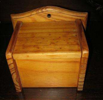 LARGE  VINTAGE SALT BOX IN GOOD CONDITION ~ HAVE A LOOK!!!