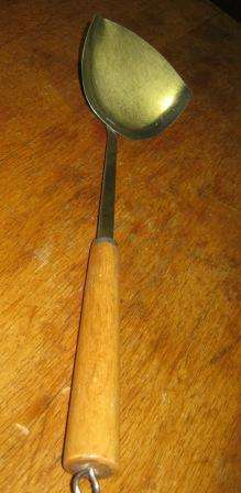 VINTAGE UTENSIL/ LIFTER WITH WOODEN HANDLE 2 AVAILABLE~  HAVE A LOOK!!!