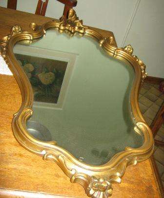 FANTASTIC VINTAGE WALL MIRROR WITH GOLD FRAME NO CHIPS OR CRACKS~HAVE A LOOK!!!