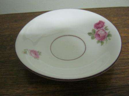 BEAUTIFUL  SAUCER WITH ROSE DESIGN~ NO CHIPS OR CRACKS~ HAVE A LOOK!!