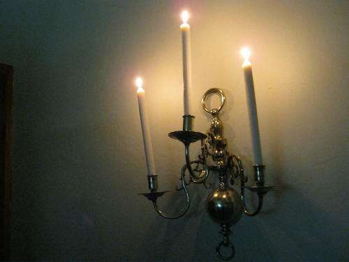 A PAIR OF ABSOLUTE FANTASTIC COPPER WALL CANDLABRES ~  A TRUE FIND!