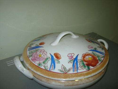 BEAUTIFUL DISH ~ UNFORTUNATELY A CHIP AND A CRACK ~ SEE PICTURE!